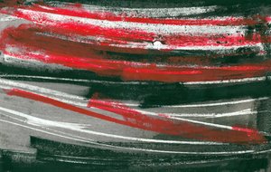 Storm i rött, 2017 (blandteknik) av Marco Campedelli