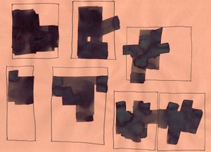 Utan titel, 2014 (grafit och bläck på papper) av Marco Campedelli