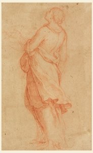 Teckning, En ung kvinna (Maria Magdalena under korset), 1550-75