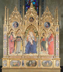 Altartavla med Madonna med barn och helgon, Bologna (foto)