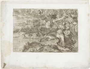 Caesar Augustus och den tiburtinska sibylla av Marco dell