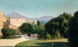 Porta Grande i skogen i Capodimonte, av Marco De Gregorio (1829-1876)