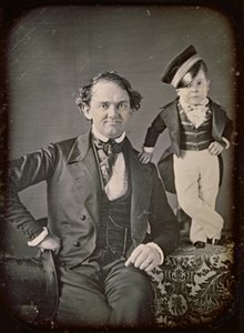 P.T. Barnum och general Tom Thumb av Marcus Aurelius Root
