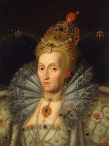 Porträtt av drottning Elizabeth I, bystlängd,