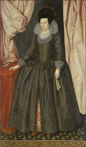 Porträtt av en kvinna, cirka 1610 (olja på duk)