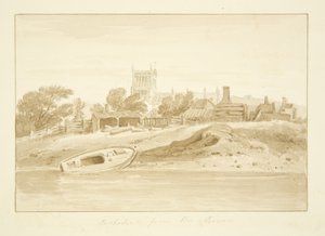 South View of Bristol Cathedral (penna och akvarell på papper) av Marcus H. Homes