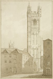 Stefanskyrkan (penna och akvarell på papper) av Marcus H. Homes