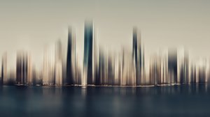 Abstrakt stadsbildsreflektion