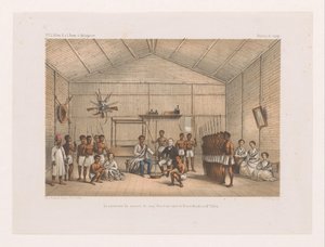 Besök på Prince Ratsiba och blodedsceremonin La ceremonie du serment du sang (Fatidrah), entre le Prince Ratsiba et Mr. Polling (titel på objekt) François P.L.s resa Pollen till Madagaskar (serietitel) F.P.L. Pollen R.s. l. Fauna d. Madagaskar (s av Marcus Jacob Goedkind