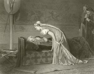 Lear och Cordelia av Marcus Stone