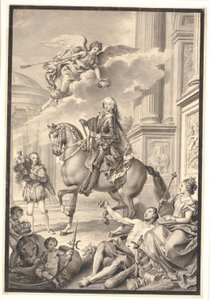 Frederik V hedras av Danmark och Norge av Marcus Tuscher