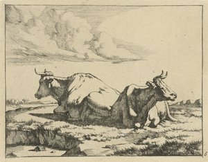 Två liggande kor Kor och får (serietitel) av Marcus de Bye