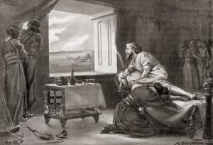Den assyriska solförmörkelsen, från Hutchinsons History of the Nations, pub.1915