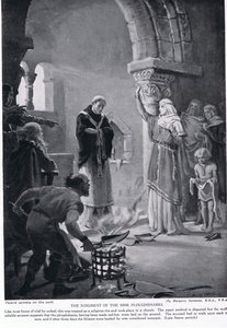 The Judgement of Nine Ploughshares, illustration från "Hutchinson