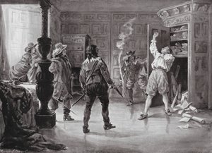 Mordet på den spanske ministern av de portugisiska revolutionärerna av Margaret (after) Dovaston