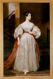 Grevinnan Augusta Ada Lovelace 1815-1852, engelsk matematiker och författare av Margaret Carpenter