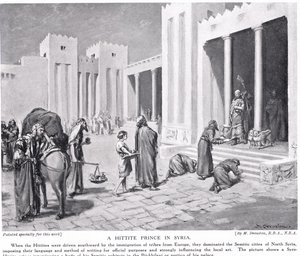 En hettitisk prins i Syrien, illustration från "Hutchinson