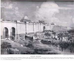 Babylon Restored, illustration från "Hutchinson