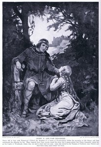 Henrik II och den vackra Rosamund av Margaret Dovaston