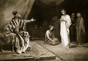 Bröllop mellan assyrisk prinsessa och Kara-Indash, Babylons kung, illustration från "Hutchinson