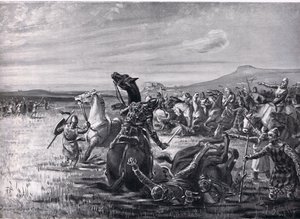 Slaget vid Orchomenos, illustration från "Hutchinson