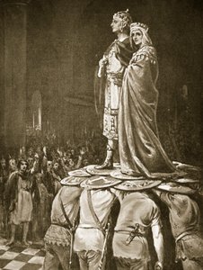 Kröningen av Marcianus, illustration från "Hutchinson