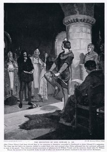 Avsättandet av kung Edwrad II AD1327 av Margaret Dovaston