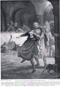 Kung Ceolred av Mercias vansinne AD 716 av Margaret Dovaston