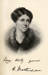 Harriet Martineau (1802-1876) illustration från "Little Journeys to the Homes of Famous Women", publicerad 1827 av Margaret Gillies