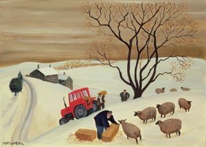 Ta hö till fåren med traktor av Margaret Loxton
