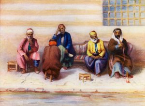 Grupp av syrier (färglitografi) av Margaret Thomas
