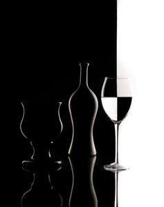 Kontrast med rutigt glas