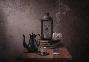 Kaffe och levande ljus av Margareth Perfoncio