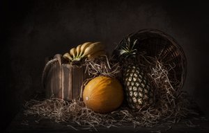 Mörkt tropiskt stilleben av Margareth Perfoncio