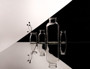 Eleganta glasreflektioner