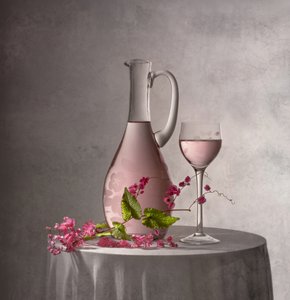 Elegant rosa stilleben
