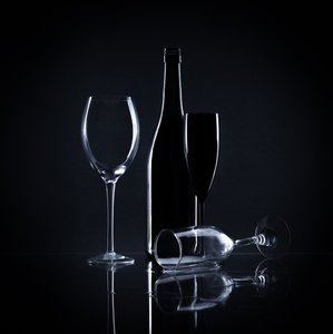Elegant vinstilleben
