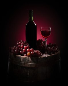 Elegant stilleben med vin