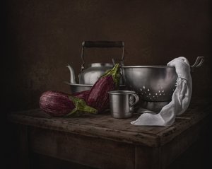 Stämningsfullt stilleben i köket av Margareth Perfoncio