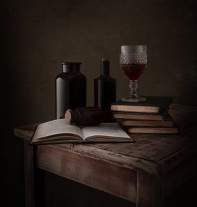 Studiebord i gammaldags stil av Margareth Perfoncio