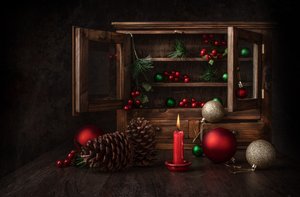 Rustikt julstilleben av Margareth Perfoncio