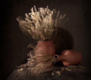 Rustika torkade blommor