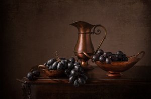 Stilleben i vintage-kopparstil av Margareth Perfoncio