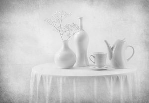 Vitt stilleben – elegans av Margareth Perfoncio