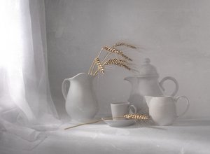 Stilleben med vitt vete av Margareth Perfoncio