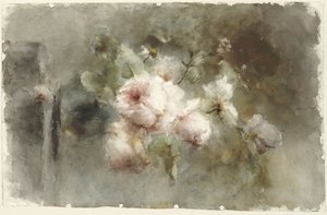 En vas med rosor av Margaretha Roosenboom
