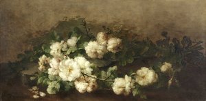 Stilleben med gitarr och rosor av Margaretha Roosenboom