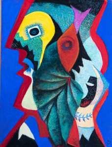 Efter Picasso, 2020 (pastell)