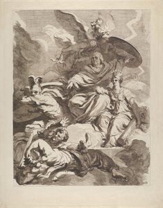 The Genius of Franklin, 1778. av Marguerite Gerard