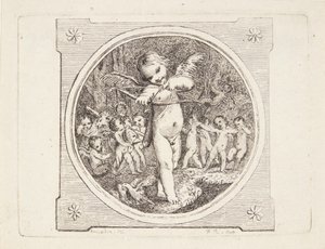 Amor med pil och båge av Marguerite Louise De Lorme du Ronseray